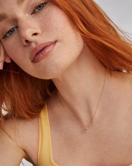 Marisa Oval Solitaire Pendant Necklace