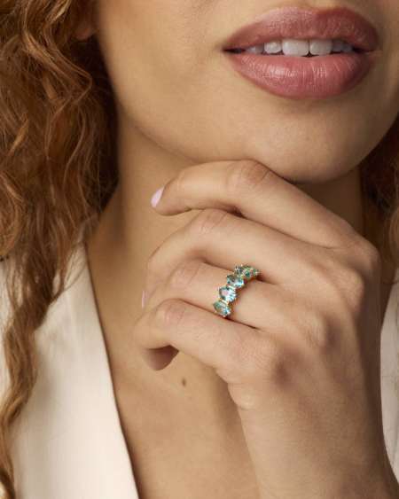 Cailin Crystal Band Ring