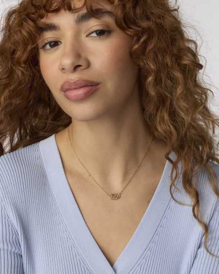 Elisa Rose Gold Pendant Necklace in Rose Gold Drusy