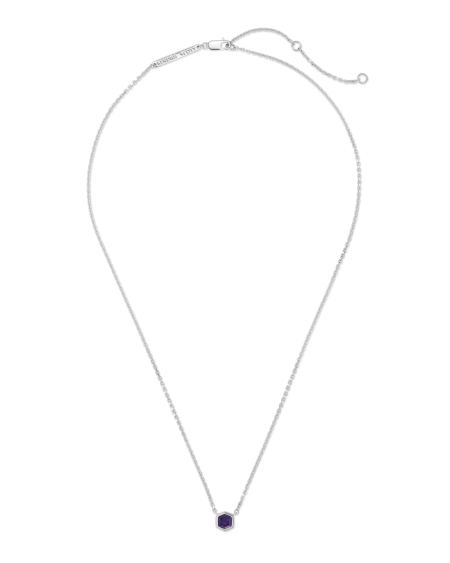 Davie Sterling Silver Pendant Necklace in Blue Iolite