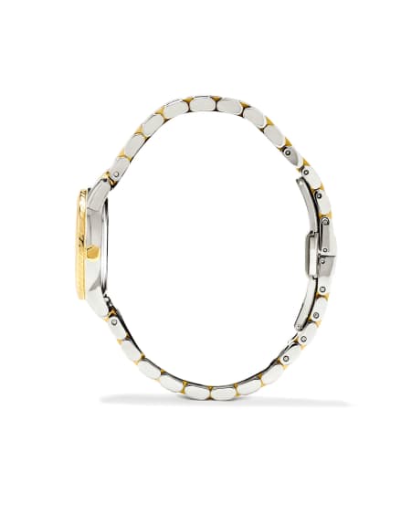 Alex Two Tone Stainless Steel 28mm Watch in Ivory Mother-of-Pearl