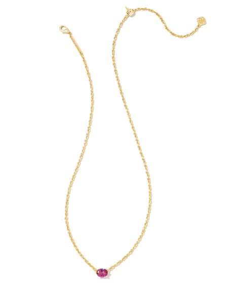 Cailin Gold Pendant Necklace in Ivory Mother-of-Pearl