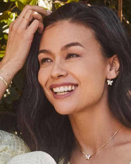 Lillia Crystal Butterfly Pendant Necklace