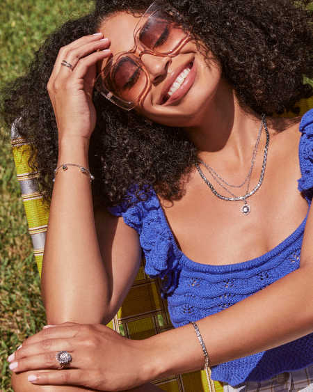 Brielle Band Ring in Silver