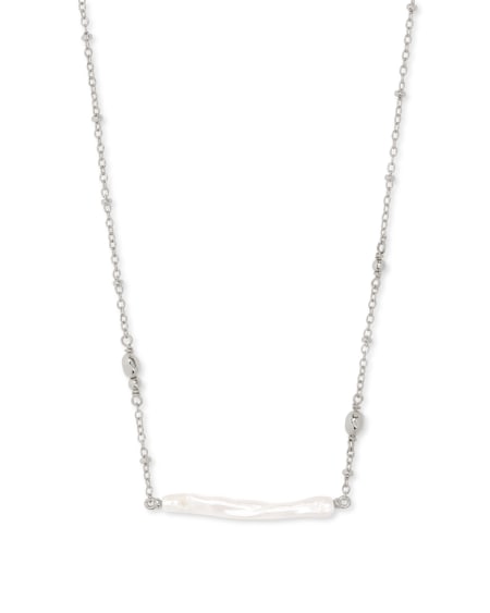 Eileen Silver Pendant Necklace in Freshwater Cultured Pearl