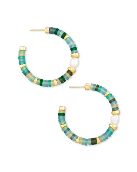 Lila Hoop Earrings