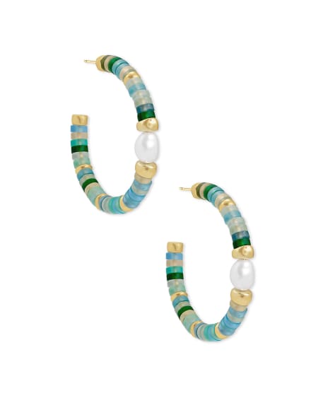 Lila Hoop Earrings