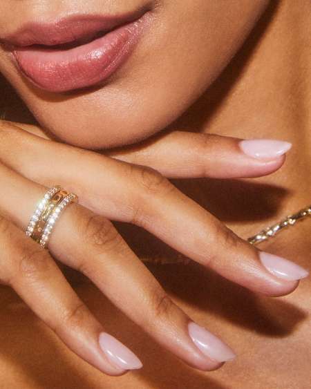 Mallory Ring Set in White Crystal