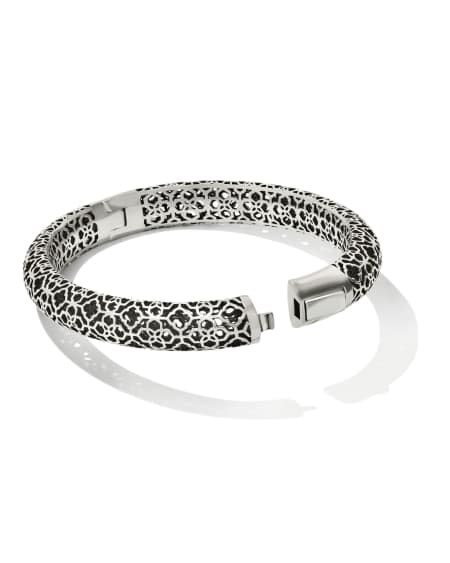 Abbie Bangle Bracelet in Vintage Silver