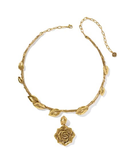 Ansel Vintage Gold Collar Necklace