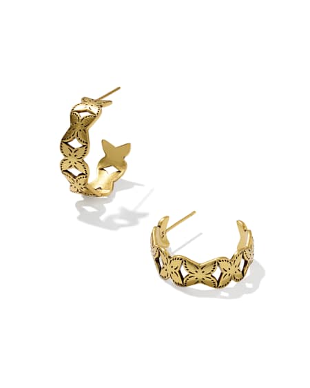 Keziah Vintage Gold Small Hoop Earrings
