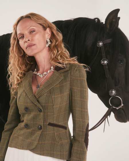 Abbie Vintage Silver Etch Frame Statement Necklace