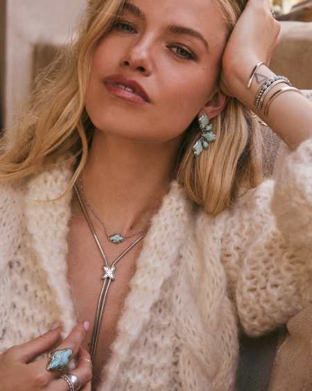 Keziah Etch Vintage Silver Bolo Necklace