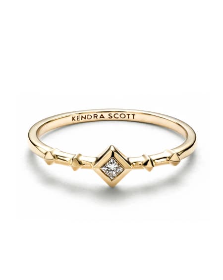Wave Band Ring in 14k Yellow Gold