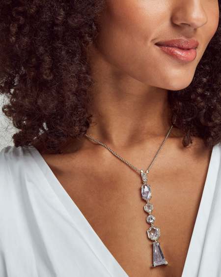 Gracelynn Y Necklace in Lustre Glass