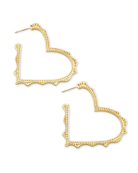 Sophee Heart Hoop Earrings