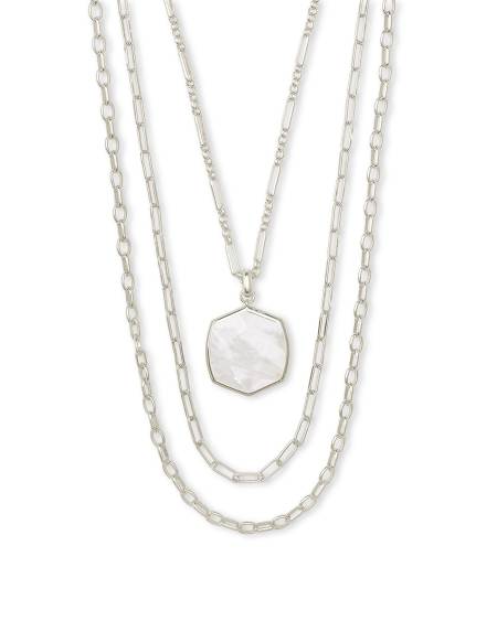 Davis Silver Multi Strand Necklace
