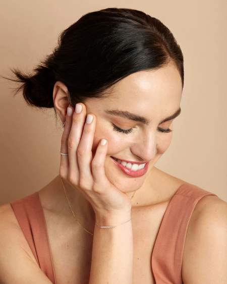 Raelynn Stud Earrings in 14k Gold and White Diamonds