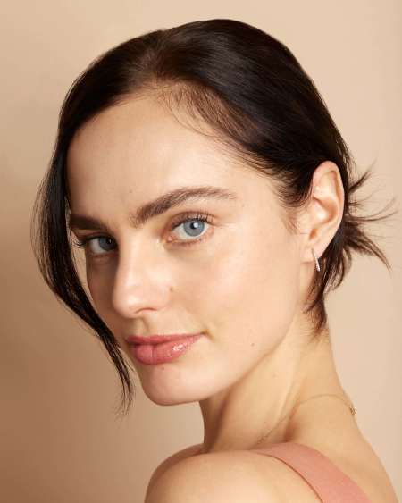 Raelynn Stud Earrings in 14k Gold and White Diamonds