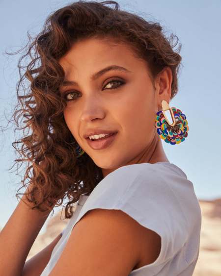 Diane Feather Statement Earrings