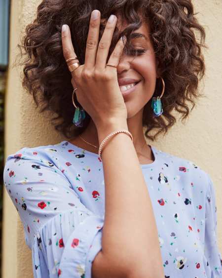 Gaby Statement Earrings in Gold
