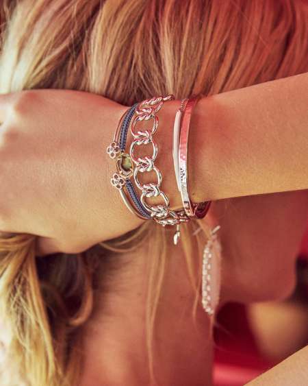 Zorte Bangle Bracelet in Silver