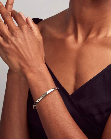 Zorte Bangle Bracelet in Silver