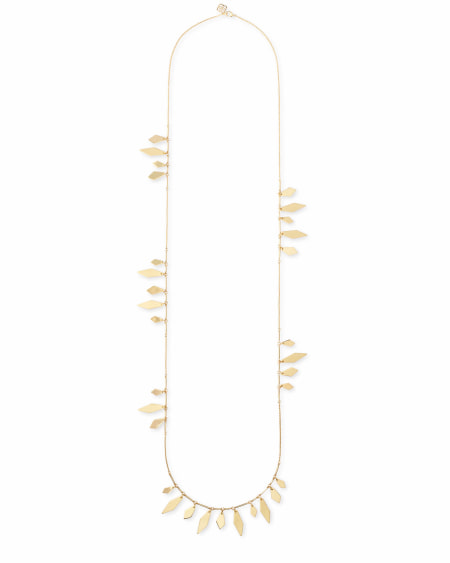 Blaine Long Necklace in Gold