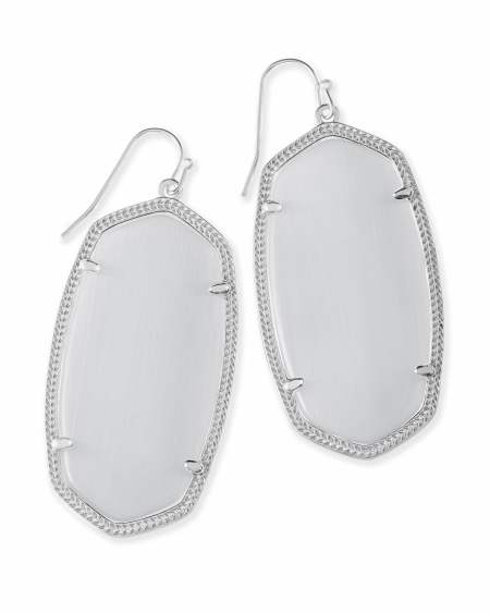 Danielle Statement Earrings in Silver