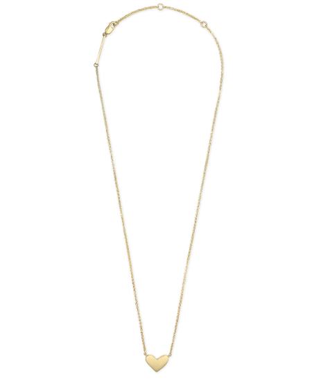 Ari Heart Pendant Necklace in 18k Gold Vermeil