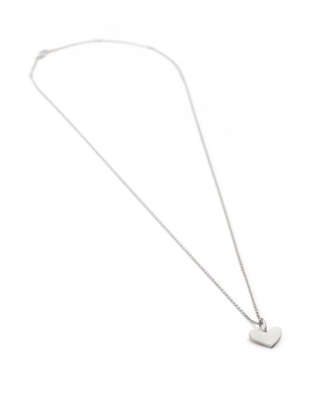 Ari Heart Charm Necklace In Sterling Silver