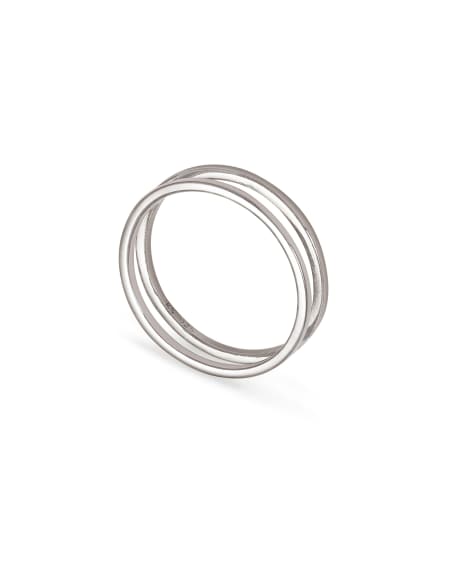 Bennett Double Ring in Sterling Silver
