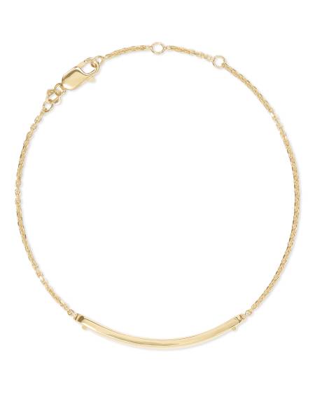Mattie Bar Delicate Bracelet in 18k Gold Vermeil