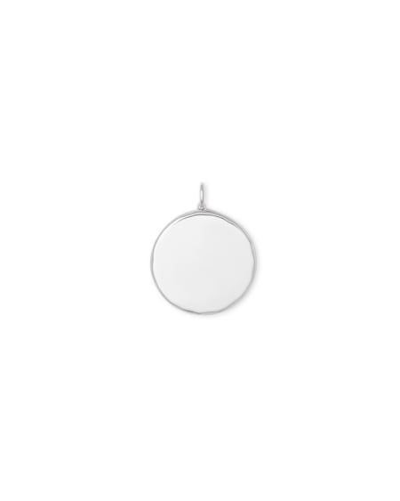 22MM STONE MEDALLION CHM STERLING SLV TURQUOISE