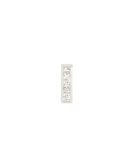 CIERA SINGLE STUD EARRING STERLING SLV WHITE TOPAZ