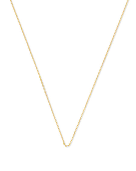 18 Inch Thin Chain Necklace in 18k Gold Vermeil