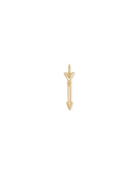 Zoey Arrow Charm in 18k Yellow Gold Vermeil