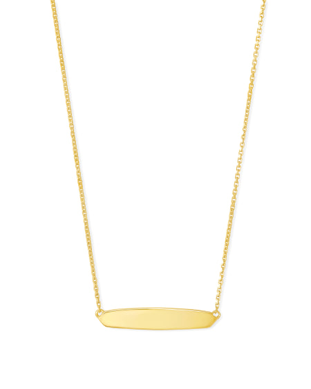 Optimist Mattie Bar Pendant Necklace in 18k Gold Vermeil