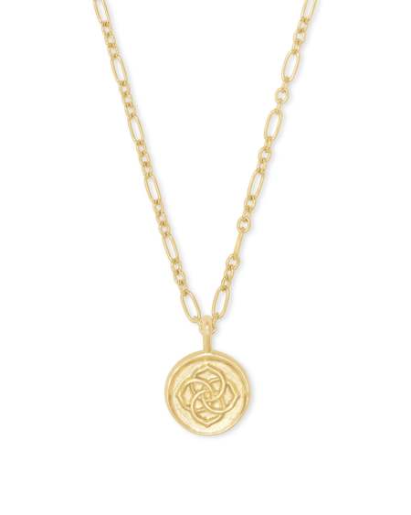 Dira Coin Pendant in Gold