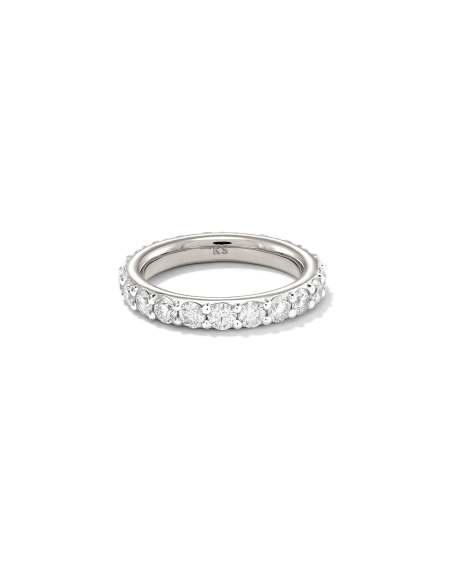 2 ct Marilyn 14k White Gold Full Eternity Band Ring in White Diamond