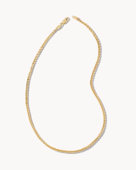Beck Round Box Chain Necklace
