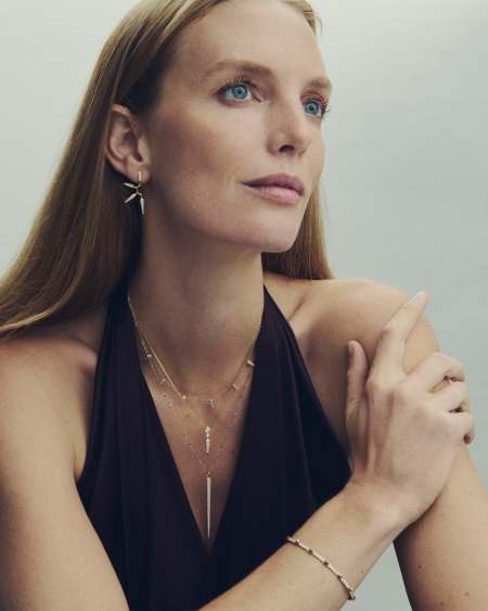 0.16 ct Small Spike 14k Yellow Gold Earrings