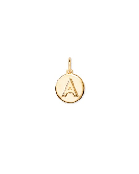 18k Gold Vermeil Letter A-Z Coin