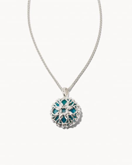 Jane Sterling Silver Pendant Necklace in Turquoise