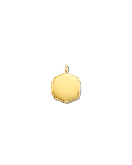 Davis Locket Charm in 18k Yellow Gold Vermeil