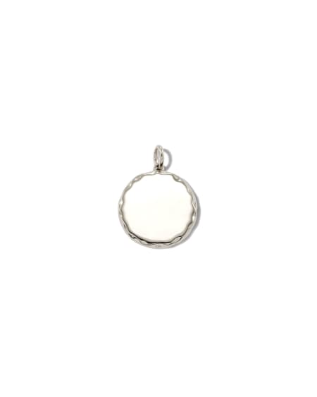 Medium Medallion Charm Sterling Silver
