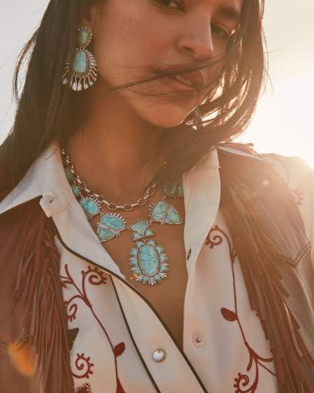Beau Link and Chain Necklace in Vintage Silver