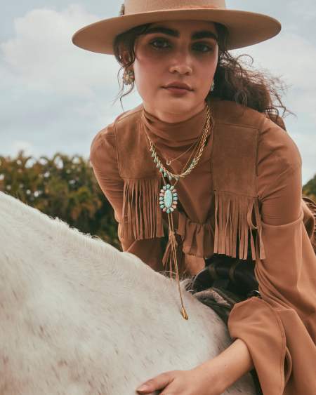Noble Rope Link and Chain Necklace in Vintage Gold