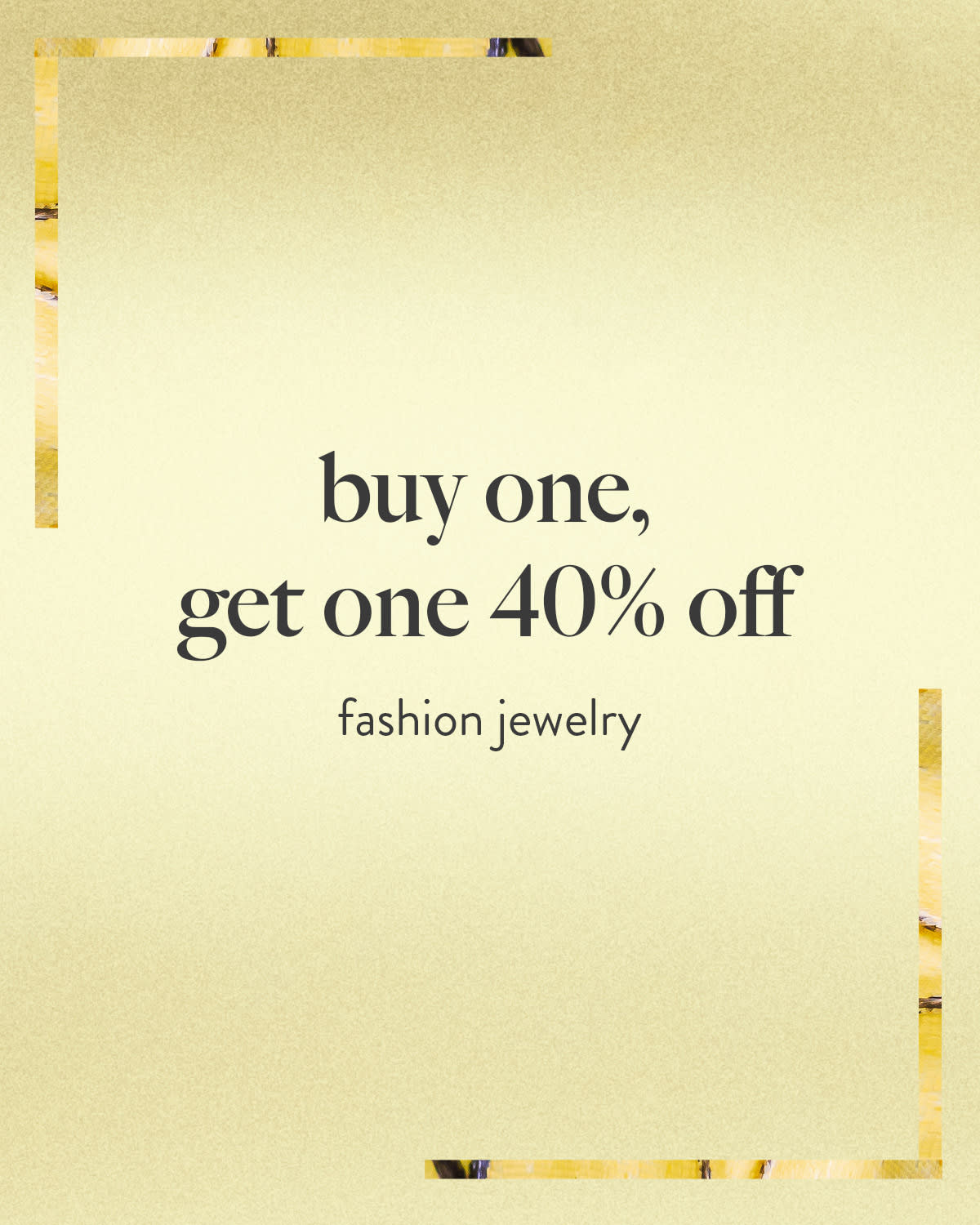 buy one, get one 40% OFF 