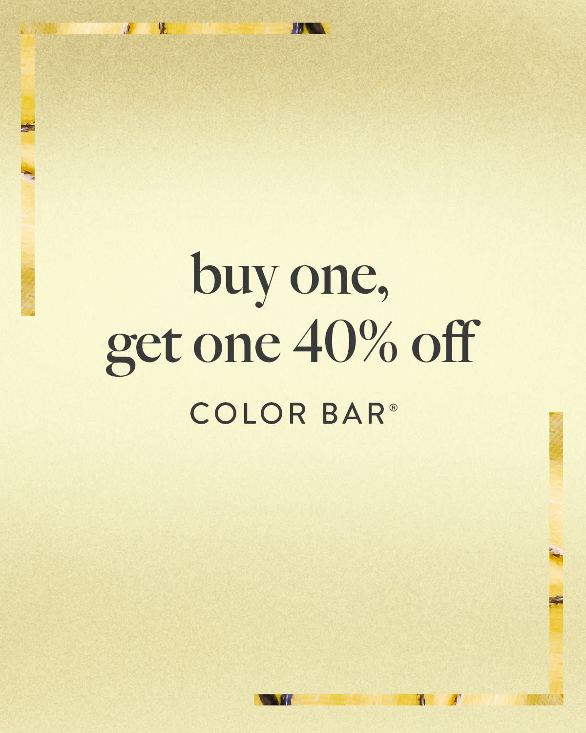 buy one, get one 40% OFF 